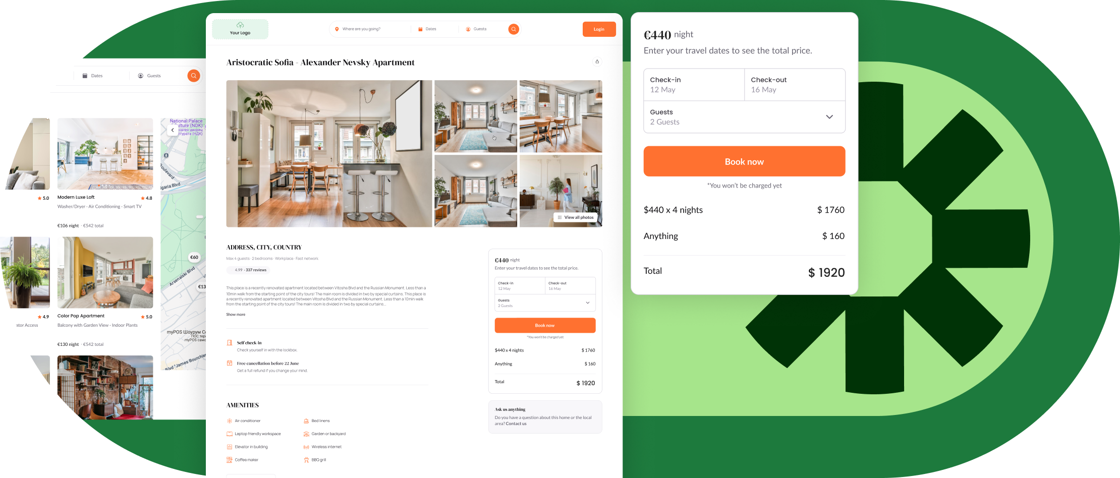 Booking engine checkout experience